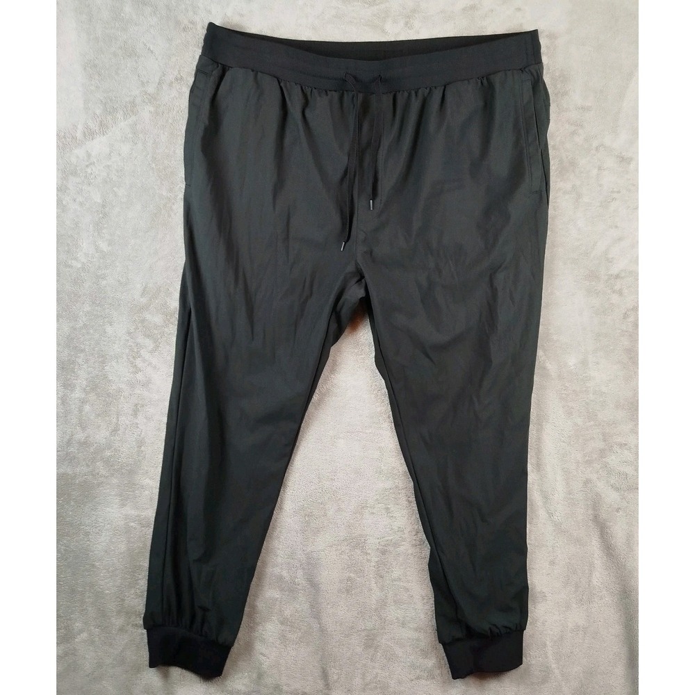 Society‎ Of One Jogger Pants Mens 2XL Black Athletic Big Tall Zip Pocket DXL